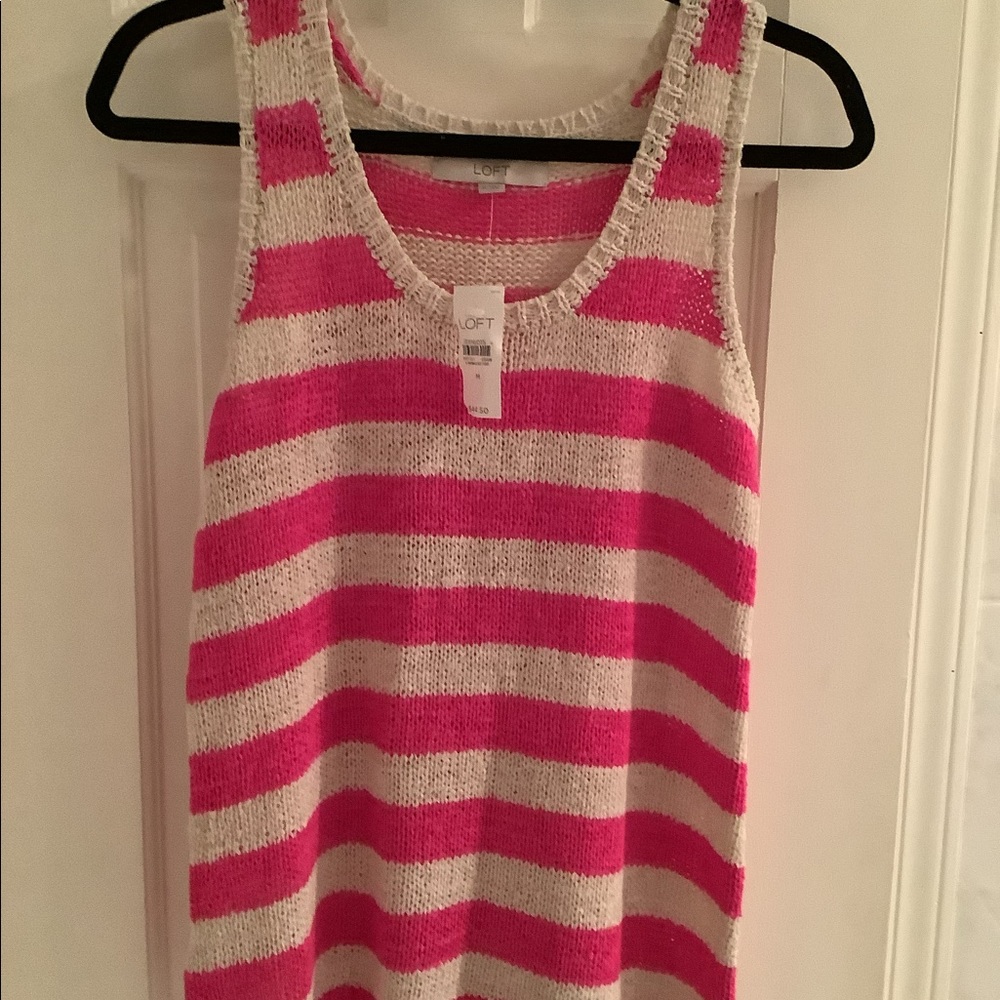 Loft Stripe knit tank top